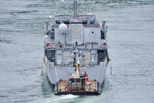20 June 2023 - 08:29:53

-----------------------
BRNC training ship Hindostan departs Dartmouth.